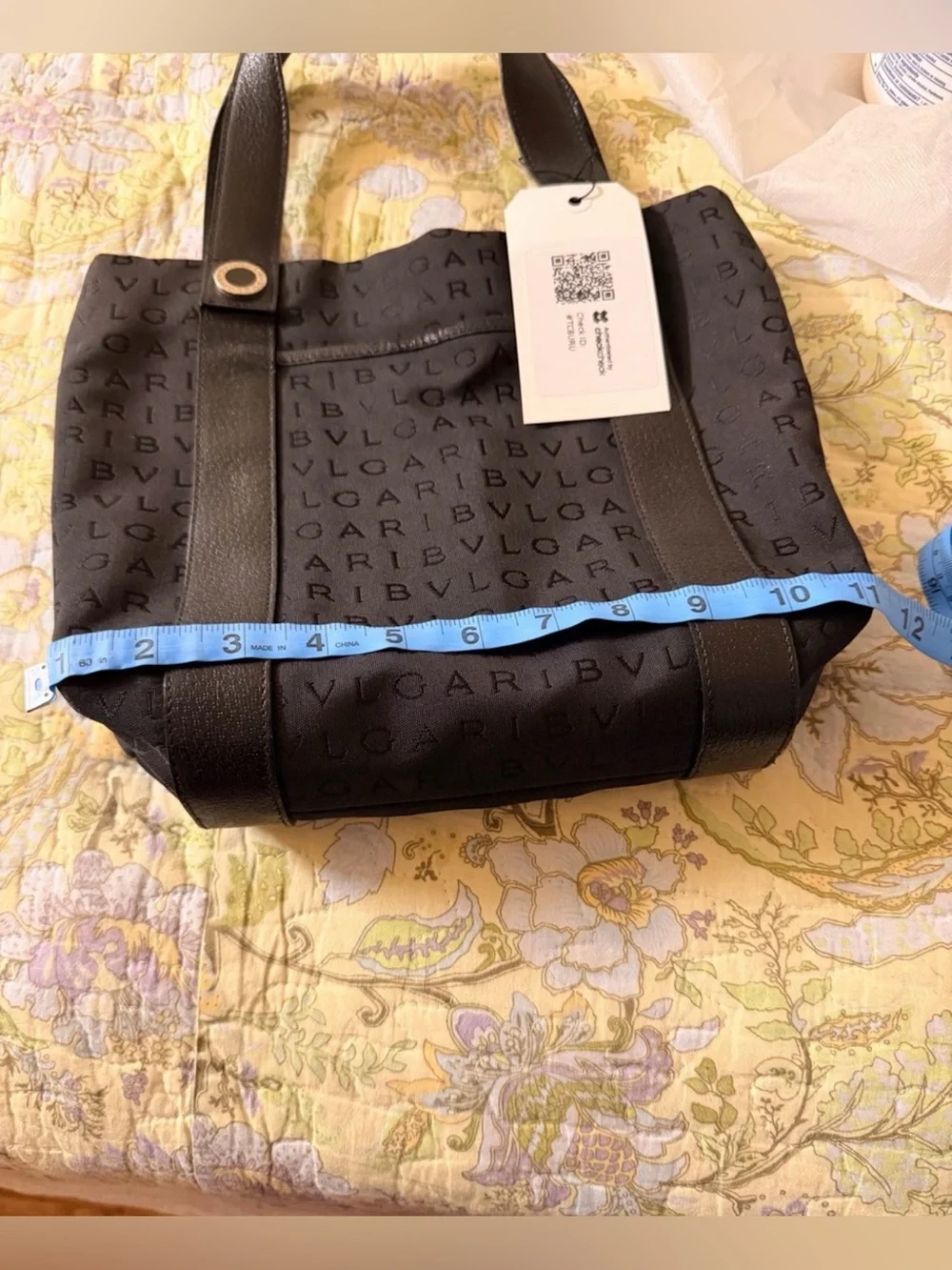 🖤Authentic Bvlgari Logomania Black Canva And Leather Tote 🖤 COA🖤